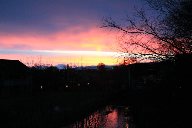 Sunrise over Klepp, Norway