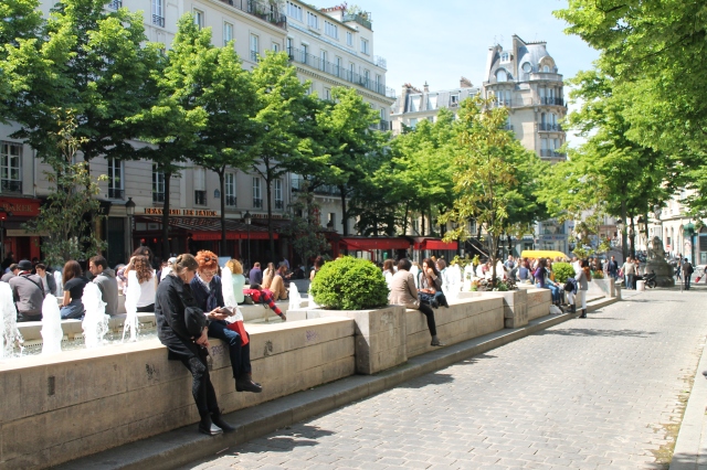 The square outside Sorbonne University